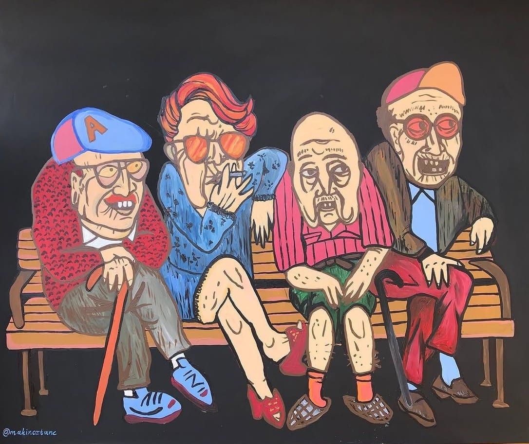 Son Gençlik — Kara tahta üzerine akrilik boya — 2019